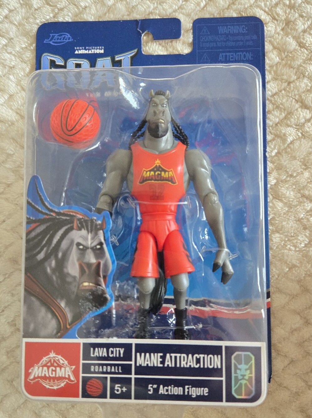 *NEW* Jada Toys Goat The Movie MANE ATTRACTION 5" Action Figure w/ Roarball (D3) - Picture 3 of 3